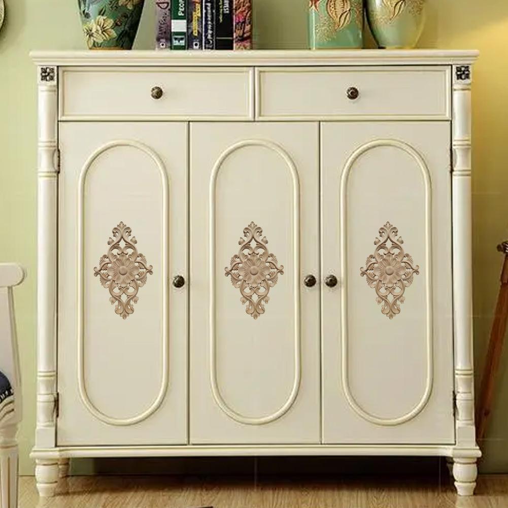Door Cabinets Applique Wood Carving Elegant European Style European Carving