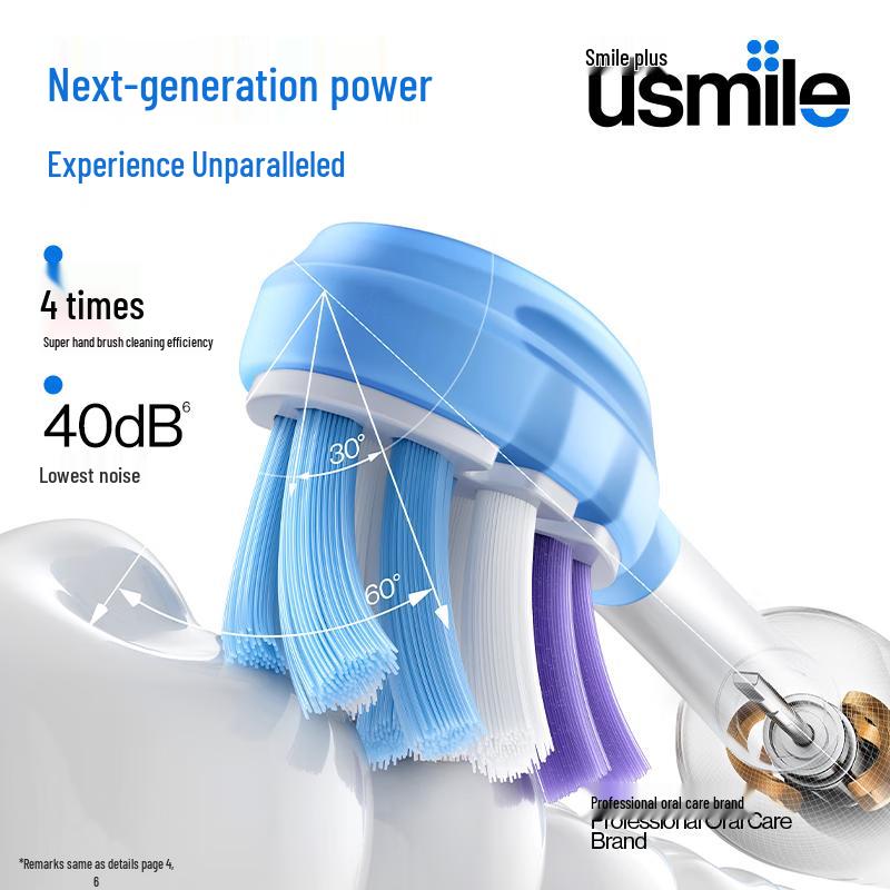 usmile P30 Звуковая электрическая зубная щетка вилка CN (адаптер в комплекте)
