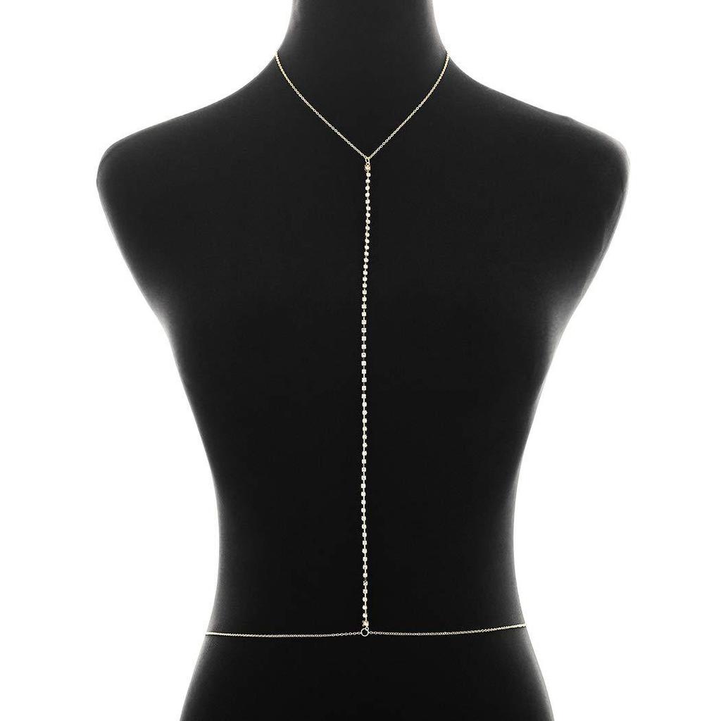 Модное простое металлическое ожерелье с бриллиантами, поясная цепочка, преувеличенная персонализированная цепочка с когтями для пляжного отдыха и отдыха, цепочки для тела, ожерелье на груди