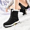 36-45 Мужские/Женские Хлопковые Ботинки с Высоким Голенищем Большого Размера Уличные Противоскользящие Водонепроницаемые Женские Зимние Ботинки