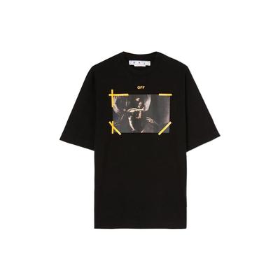 Футболка Diag Arrow Caravaggio Mercy Skate Tee, черные/белые мужские топы OMAA119C99JER0061001
