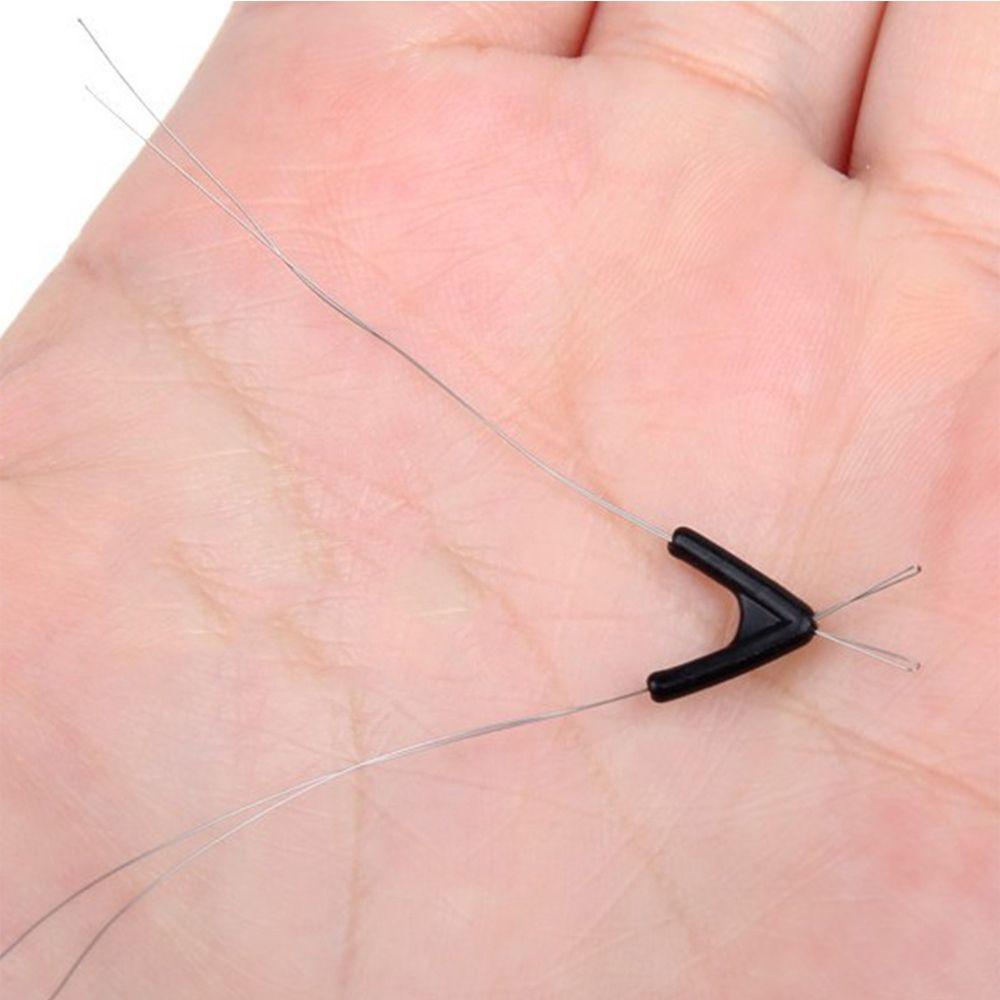 tying tool space bean fishing line space bifurcation eight type contactor device Double hooks