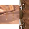 Versatile Geometric Gold Plated Copper Earrings With Faux Pearl For Casual To Formal