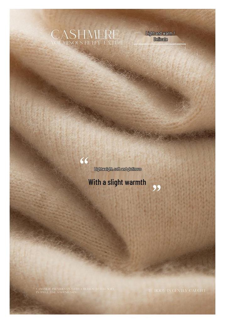 2026 Autumn/Winter Women's V-neck Cashmere Sweater – Loose, Lightweight Knit Top