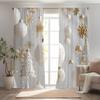 2 Panel Christmas Curtains White and Gold Christmas Balls Christmas Tree Window Decoration Curtains Stock Shipping Fast