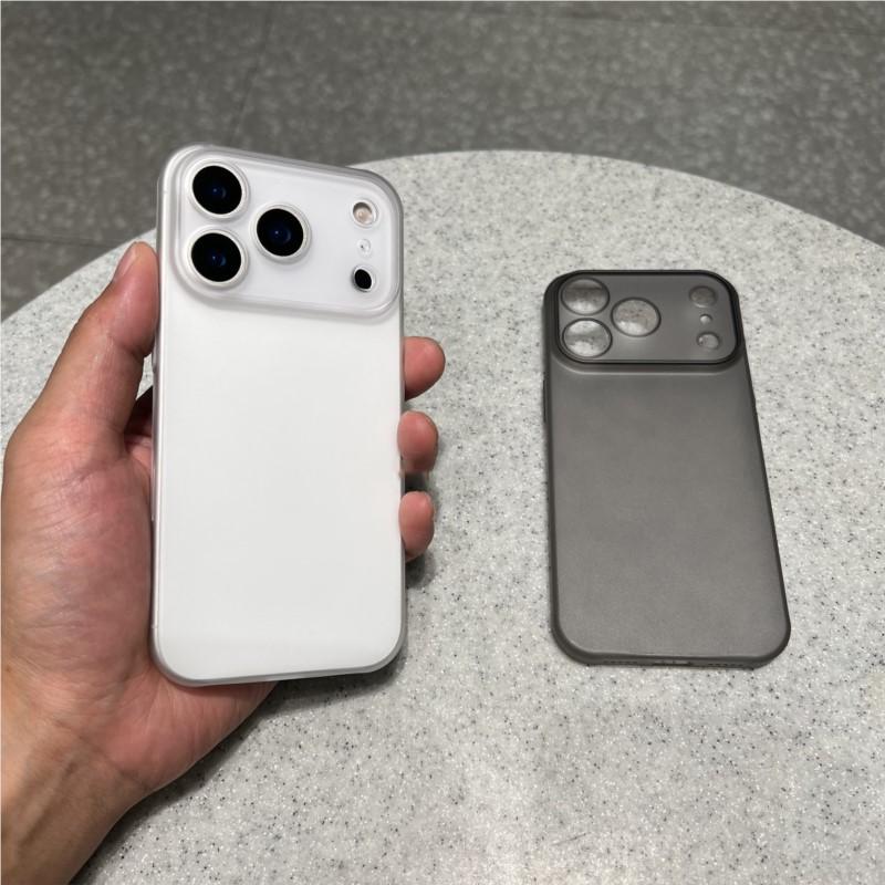 Luxury Ultra Thin 0.3MM PP Case for iPhone 17 Air 16 15 14 Plus 13 12  Pro Max Hard Clear Translucent Camera Protection Cover