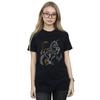 Harry Potter Womens/Ladies Unicorn Line Art Cotton Boyfriend T-Shirt