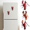 Simulated Lobster Refrigerator Magnet Movable Joints Realistic Home Office Kitchen Locker Fridge Magnetic 3D Crayfish Decoration Ornament