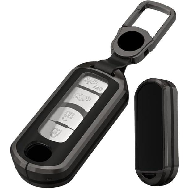 Alloy Metal Key Fob Cover,2 Pack Compatible with Mazda 3 6 8 Miata MX-5 CX-3 CX-5 CX-7 CX-9 RX-8