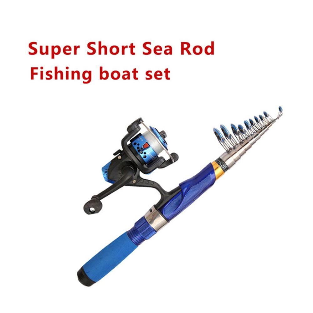 Телескопическая удочка для дальнего заброса Ультралегкая Высокочувствительная Маленькая морская удочка Стекловолокно Супержесткая Спиннинговая удочка