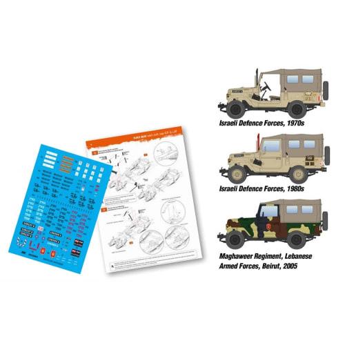 AK Interactive 1/35 Scale Modern-Use Small Four-Wheel Drive Soft-Top Military Vehicle IDF/LAF Type Plastic Model Assembly Kit AK35004