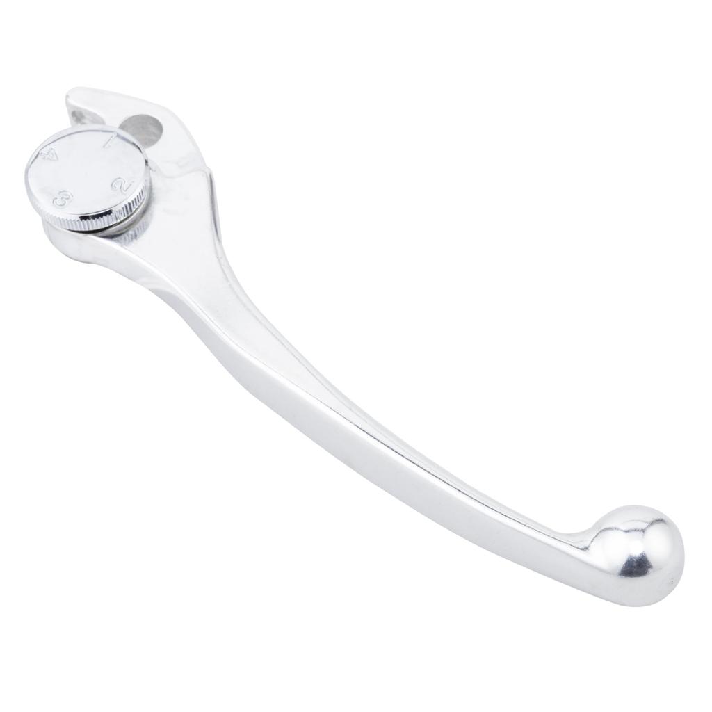 Kijima Motorcycle Parts Brake Lever Adjustable Universal Fit for Part Number (Right Lever) Type, Yamaha/Suzuki/Kawasaki, Silver, 202-308SR