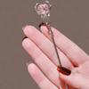 1pc Headdress Exquisite Hairpin Fashion Alloy Cute Hollow Heart Magic Wand Hair Sticks