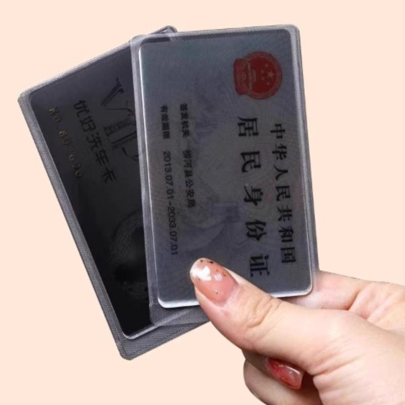 Держатель для карт с защитой от подглядывания, двусторонний защитный чехол для ID-карты, защита от утечки банковских карт, защита конфиденциальности, держатель для документов, защита от демагнетизации