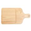 Rectangle Groove Pizza Bread Cheese Cutting Board Tray Handle Baking Home Kitchen Tool