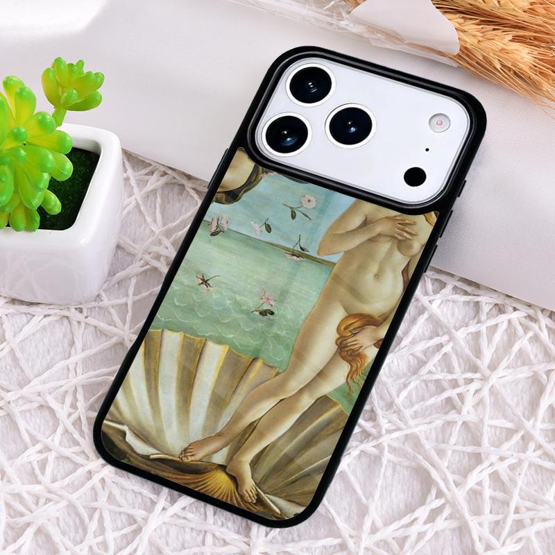 Художественные картины Рождение Венеры Чехол для телефона для iPhone 17 Air 16 15 11 12 14 13 Pro Max Ударопрочный чехол