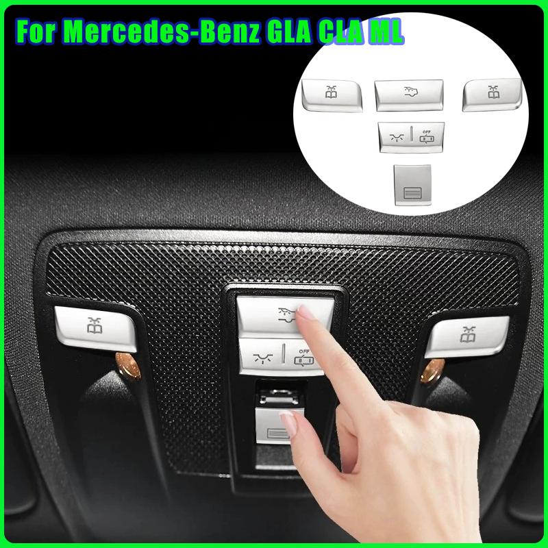 GMO3 Car modified interior roof reading light button patch strip For Mercedes-Benz GLA CLA ML gl gle gls A-class B-class