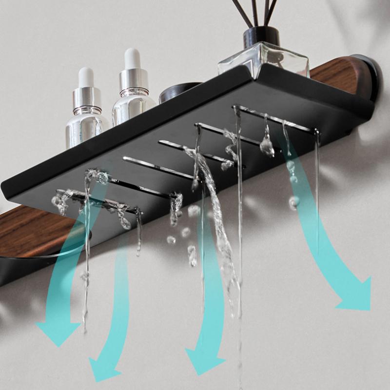 Ореховый унитаз раковина зеркало полка кран умывальник раковина настенные стеллажи для хранения вещей ванная полка туалет кухонная полка без перфоратора