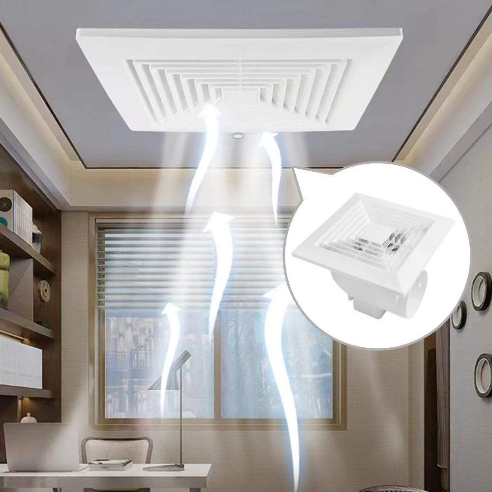 Noise Reduction Integrated Ceiling Ventilation Fan ABS Noise Reduction Fan For Kitchen Bathroom