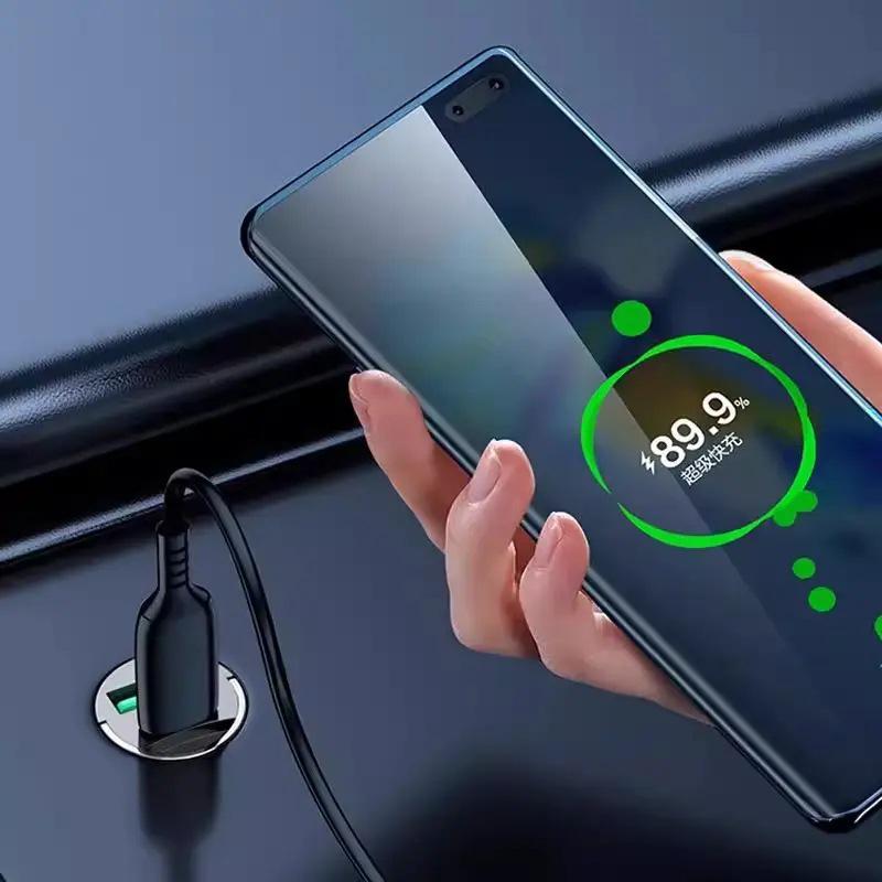 Мини-быстрое автомобильное зарядное устройство USB Type-C с функцией быстрой зарядки