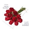 Artificial 12-Head Rose Bouquet for Bridal, Valentine's, Home Decor, Table Centerpiece, or Photography Props.