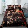 Hand Painting Crow Skull Bedding Set Single Twin Double Queen King Cal King Size Bed Linen Set