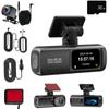 4K Dash Cam Dual Lens Driving Recorder Car DVR 1080P Rear Lens Camera Built-In WiFi GPS 24-Hour Parking Monitoring DVR