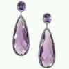 Elegant Temperament Purple Zirconia Earrings Female Delicate Gift for Anniversary Delicate Lady Party Accessories Jewelry