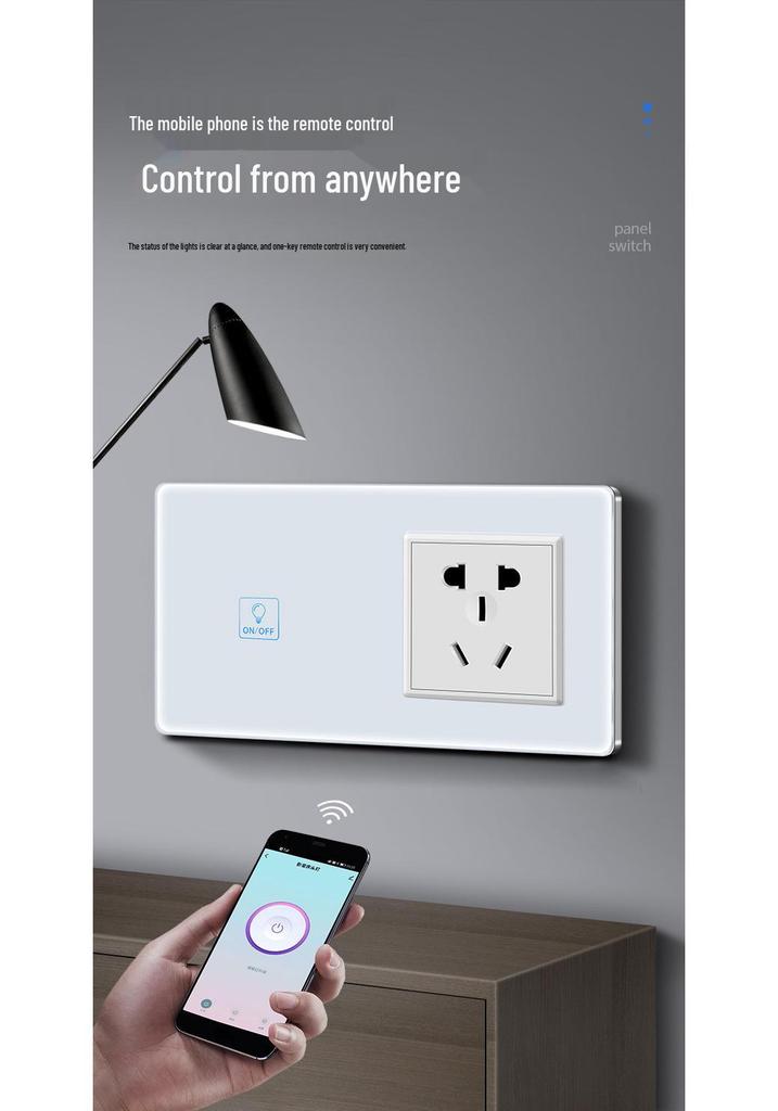 Zhengshang C8 Граффити Zigbee Сенсорный Умный Выключатель с 80 Ом Голосовым Управлением для Alexa и Google Assistant.
