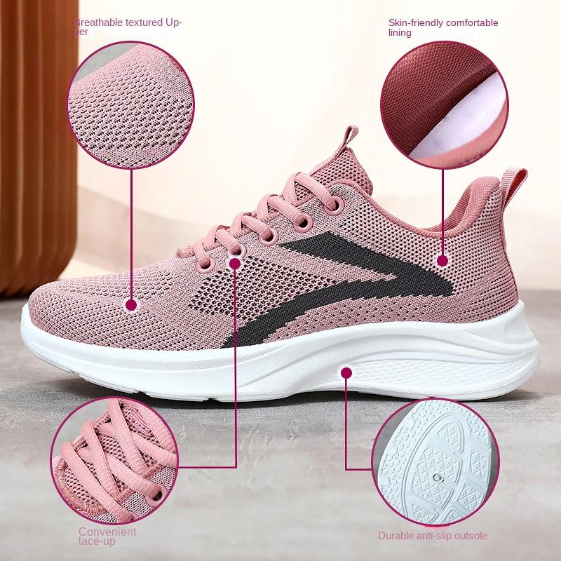Модные весенне-осенние новые сетчатые повседневные кроссовки для женщин, модные дизайнерские спортивные дышащие туфли, женские, цветные, Zapatos Mujer