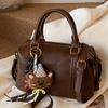 High-end, Stylish Small Bag, Fashionable Crossbody Bag, and Popular Hand-held Boston Bag