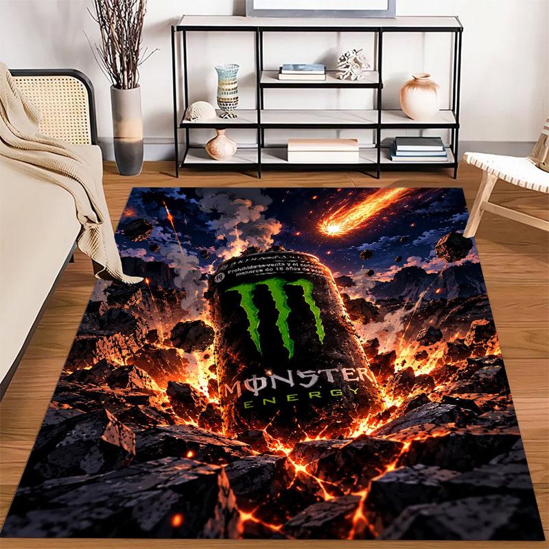 Monster Energy Alien Hand Carpet Printing Suitable For All Seasons Protective Pad Office Chair Cushion Christmas Gifts