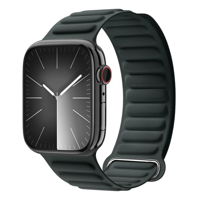 Магнитный петлевой ремешок для Apple Watch 44мм 40мм 49мм 45мм 41мм 38мм Тонкий тканый браслет iWatch Серии 9 8 6 7 SE Ultra 2 3 11 Ремешок