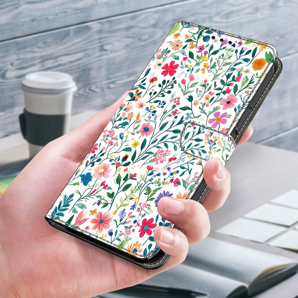 Для Samsung Galaxy S25 Edge Чехол-кошелек с подставкой с печатным рисунком из ПУ кожи откидной чехол для телефона