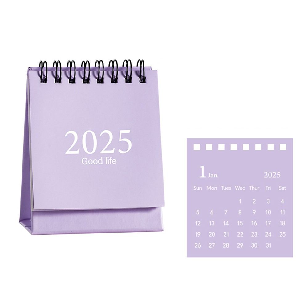 Простой настольный календарь 2025 года 2024.7-2025.12 Расписание управления временем Настольный бумажный календарь