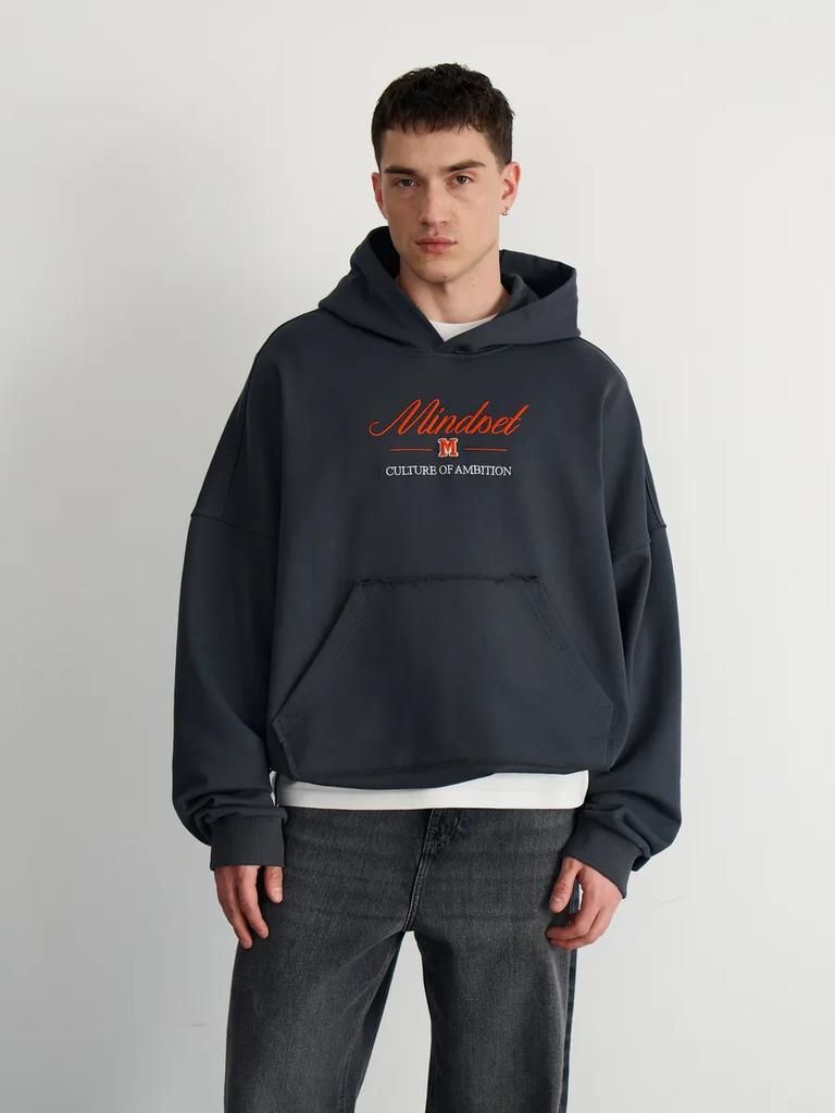 Men's Oversized Printed Hoodie Long Sleeve Casual Fleece Pullover Sweatshirt