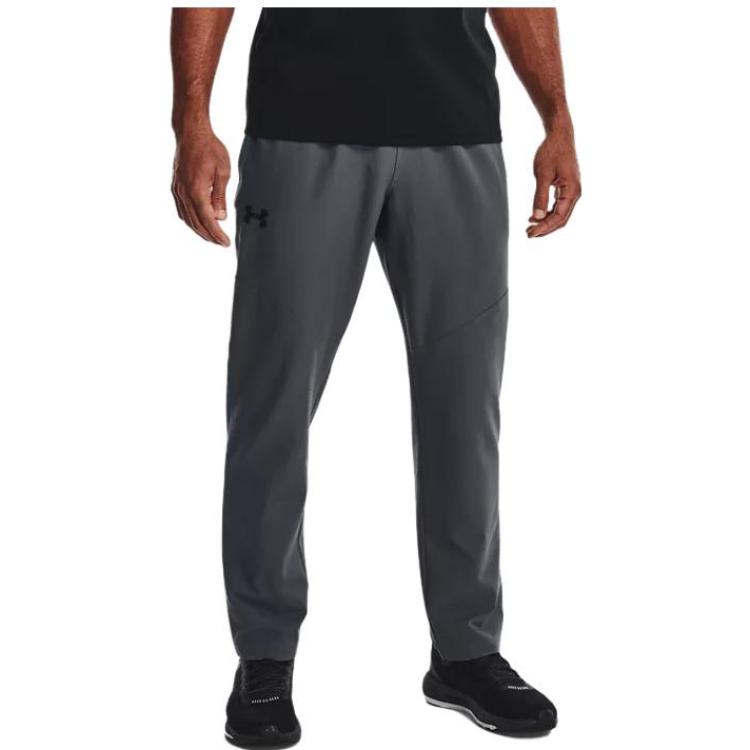 Under Armour Elite Straight Leg Casual Pants Men's Dark Gray Moderate Straight Fit Pants 1372614-012