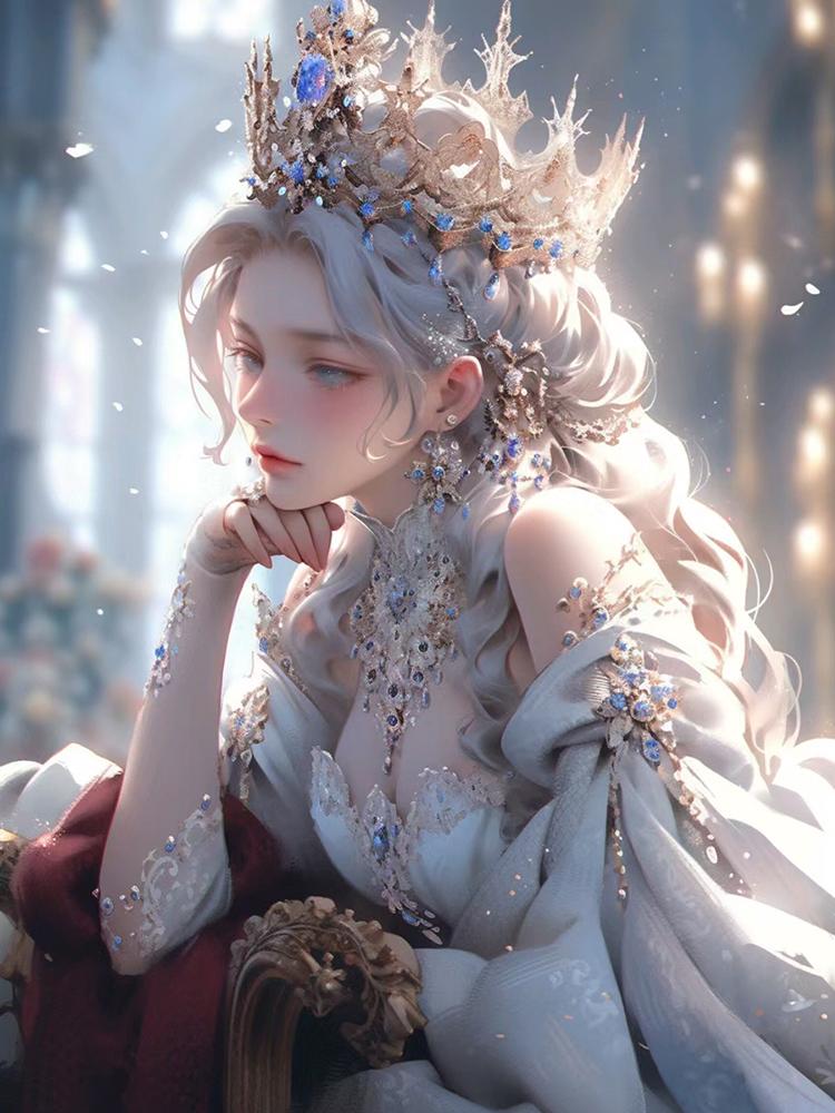 5d Алмазная картина Принц Принцесса Полный круг Diy Алмазная мозаика Вышивка Любовник Крест Набор Украшение для дома