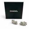 Отличные серьги CHANEL Серебристые Женские B23P Б/у