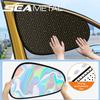 Electrostatic Car Sun Shade Thicken UV-Reflective Side Window Curtains Heat Absorbing Sun Visor Sun Protection Curtain Sunshade