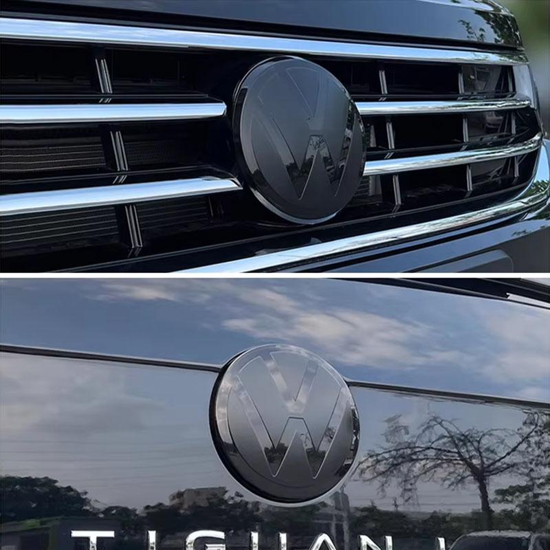 2026 Hot For VOLKSWAGEN VW 2Pcs Car Front Bonnet Grill Badge Cover Trunk Lid Emblem Sticker For VW Golf 6 7 8 Polo Passat B6 Var