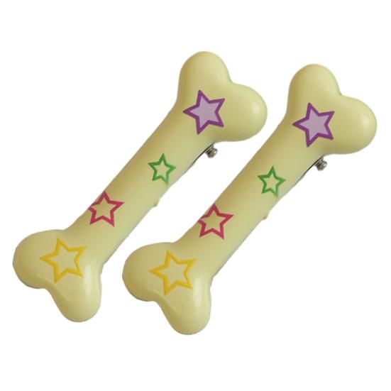 2 шт. заколки для волос, заколки для волос с костяным принтом, противоскользящие, гладкие, антикоррозийные, украшение для фиксации волос, зажим для челки, боковой зажим, аксессуар для волос