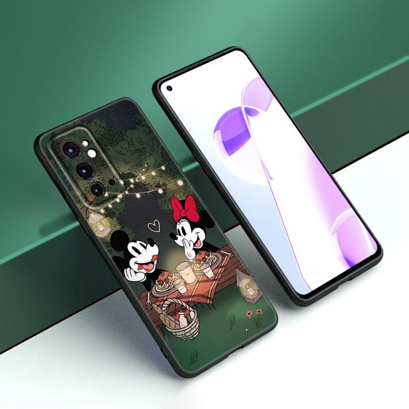 Черный силиконовый чехол для телефона Mickey Minnie для OnePlus 9R 10R 11R 12R ACE 2 Pro 2V 3V Nord CE 2 3 Lite 4 N10 N20 N30 SE 5G