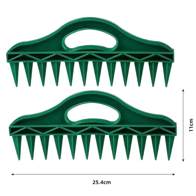 1-3PCS Seeds Spreader Seed-in Gardening Manual 12-Hole Soil Digger Portable Seeds Spacer Soil Puncher for Planting Seeds Soil Loosening