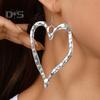 1 Pair Love Earrings Retro Exaggerated Style Polished Zinc Alloy Hook Earrings Party Club Cosplay Hanging Earrings Ear Jewelry