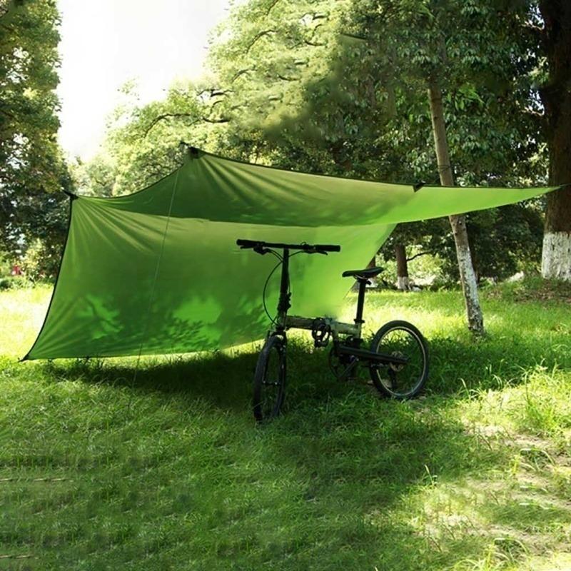 Portable Lightweight Camping Tent Tarp Shelter Mat Hammock Cover Waterproof Gear