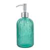 Manufacturer Colorful Glass Soap Dispenser Bottle with Stainless Steel Metal Lotion Pump Customization Color for Hand Soap