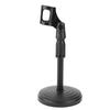 Detachable Adjustable Desktop Short Microphone Disc Stand with Non Slip Mic Clip