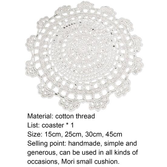 Cushion Handmade Washable Cotton Line Drinks Home Cup Cushion for Banquet