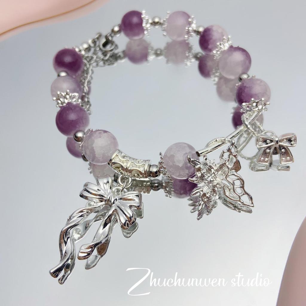 Серия «Бабочки»: Подвеска из сплава и аксессуары из рассыпных бусин для изготовления браслетов и ожерелий своими руками